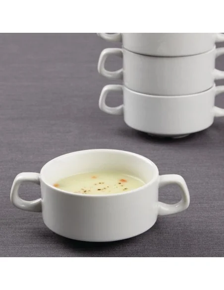 Bols à soupe empilables Olympia Athena (Lot de 12)