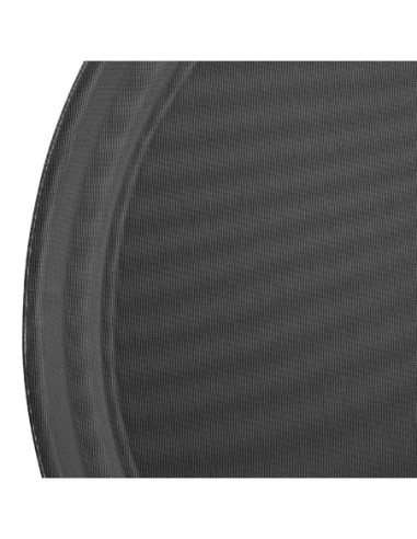 Plateau antidérapant en fibre de verre Olympia Kristallon rond noir 406mm