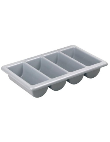 Bac à couverts plastique Olympia Kristallon empilable grand