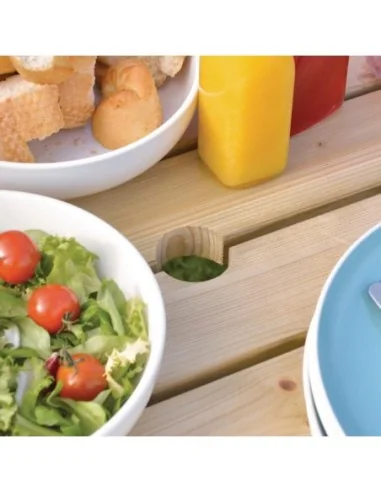 Table de pique-nique en bois carrée Rowlinson 1980mm