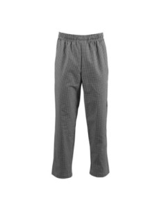 Pantalon de cuisine Whites Easyfit à petits carreaux noirs XS