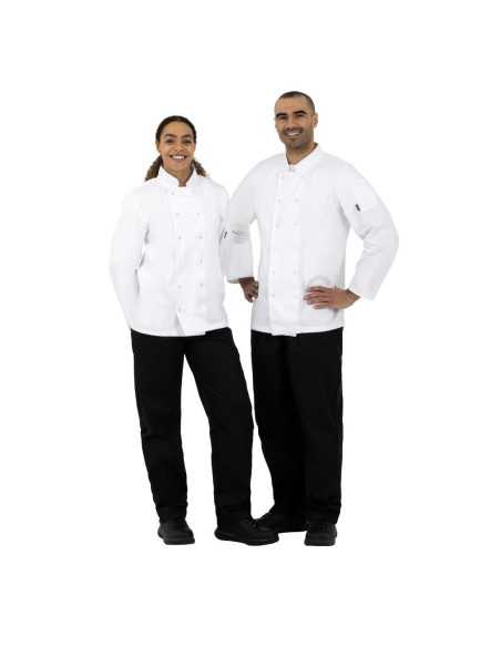 Veste de cuisine mixte Whites Vegas manches longues blanche M