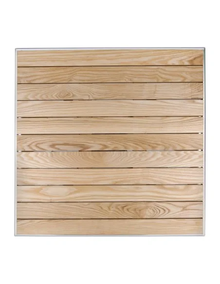 Table carrée en frêne Bolero 700mm