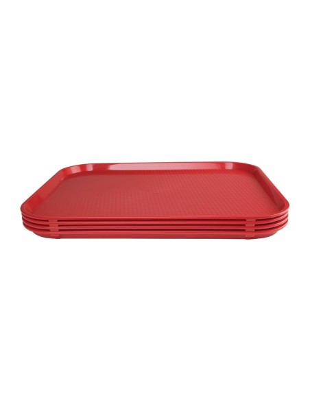 Plateau self-service Olympia Kristallon rouge 450 x 350mm