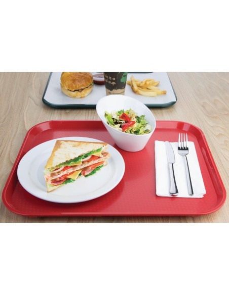 Plateau self-service Olympia Kristallon rouge 450 x 350mm