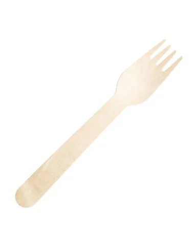 Fourchettes en bois emballées individuellement Fiesta Compostable (lot de 500)