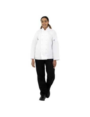 Veste de cuisine mixte Whites Vegas manches longues blanche M