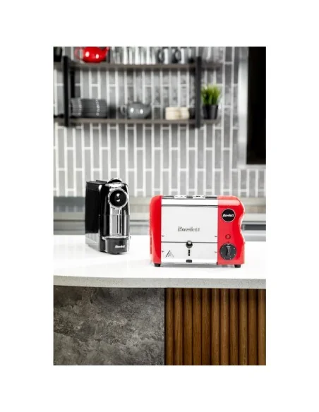 Grille-pain avec grilles sandwich Rowlett Esprit 2 fentes rouge