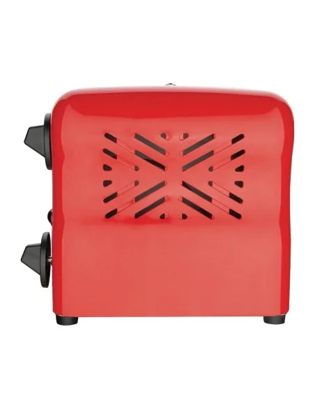 Grille-pain avec grilles sandwich Rowlett Esprit 2 fentes rouge