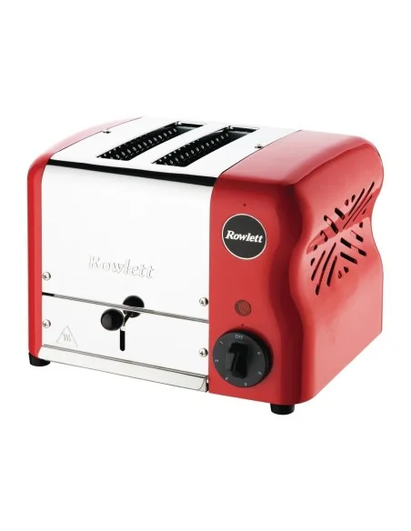 Grille-pain avec grilles sandwich Rowlett Esprit 2 fentes rouge