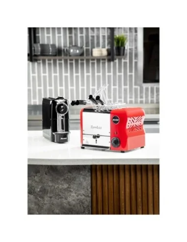 Grille-pain avec grilles sandwich Rowlett Esprit 2 fentes rouge
