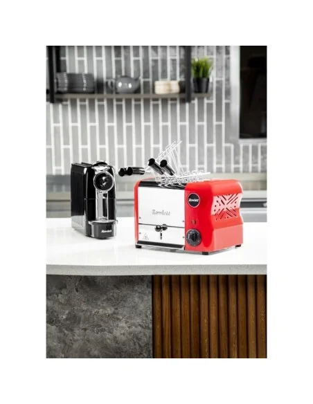 Grille-pain avec grilles sandwich Rowlett Esprit 2 fentes rouge