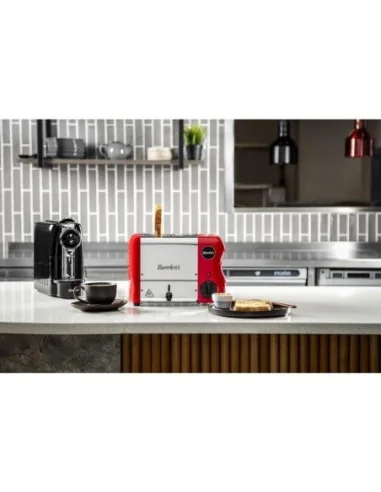 Grille-pain avec grilles sandwich Rowlett Esprit 2 fentes rouge