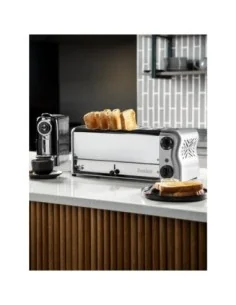 Grille-pain 6 fentes avec grille sandwich et résistance supplémentaire Rowlett Esprit chromé 2