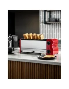 Grille-pain 6 fentes avec grille sandwich et résistance supplémentaire Rowlett Esprit rouge 2