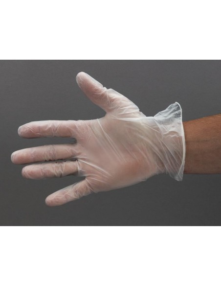 Gants en vinyle non poudrés Hygiplas L (lot de 100)