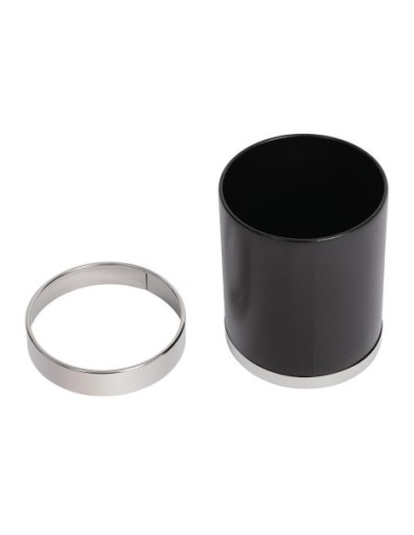 Corbeille à papier avec bordure argentée Bolero