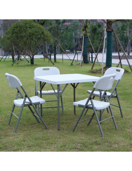 Table carrée pliante en PE Bolero 86cm