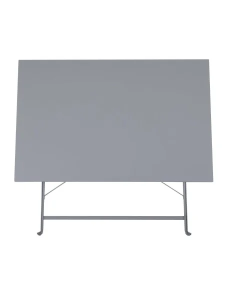 Table de terrasse pliable Bolero grise 1100 x 700mm