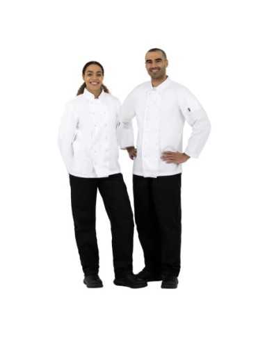 Veste de cuisine mixte Whites Vegas manches longues blanche S