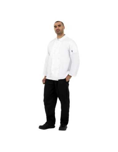 Veste de cuisine mixte Whites Vegas manches longues blanche S