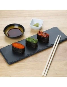 Plateau de présentation en ardoise naturelle Olympia 300x100mm (Lot de 4) 2