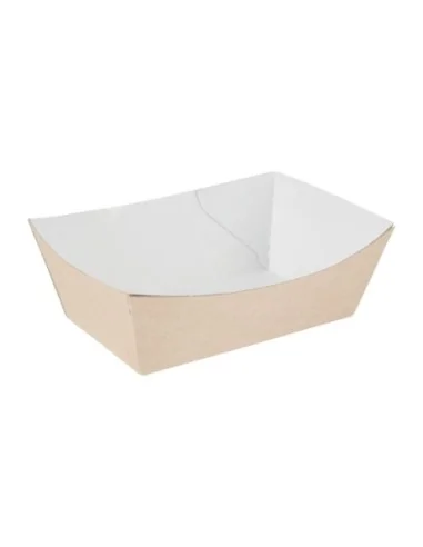 Petites barquettes alimentaires kraft compostables Colpac 124mm