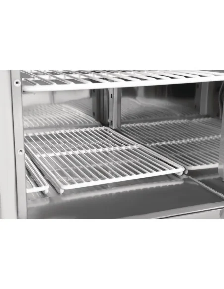 Table réfrigérée positive plan de travail en marbre Polar Série G 2 portes 240L