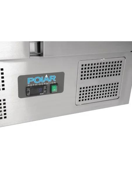 Table réfrigérée positive plan de travail en marbre Polar Série G 2 portes 240L