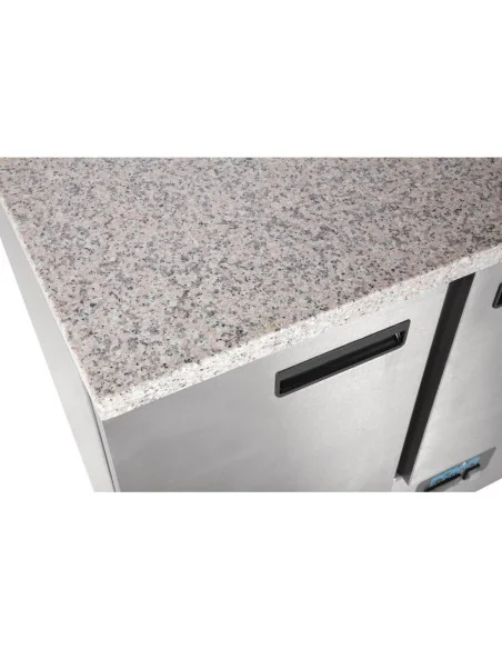 Table réfrigérée positive plan de travail en marbre Polar Série G 3 portes 368L